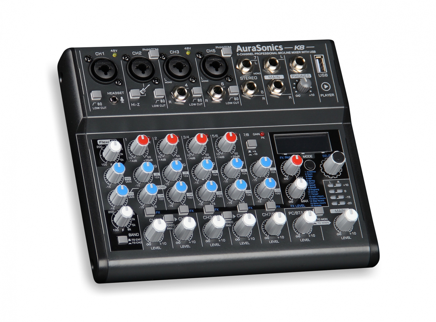 AuraSonics K8 компактный микшерный пульт в Гороховце
