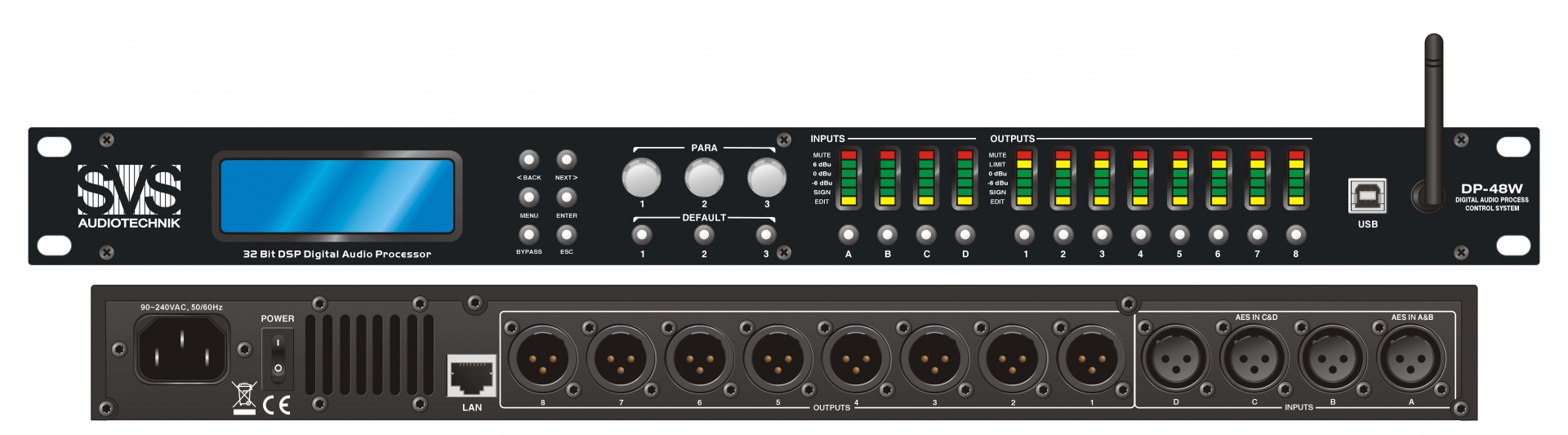 SVS Audiotechnik DP-48W Цифровой процессор: 4 входа 8 выходов в Гороховце