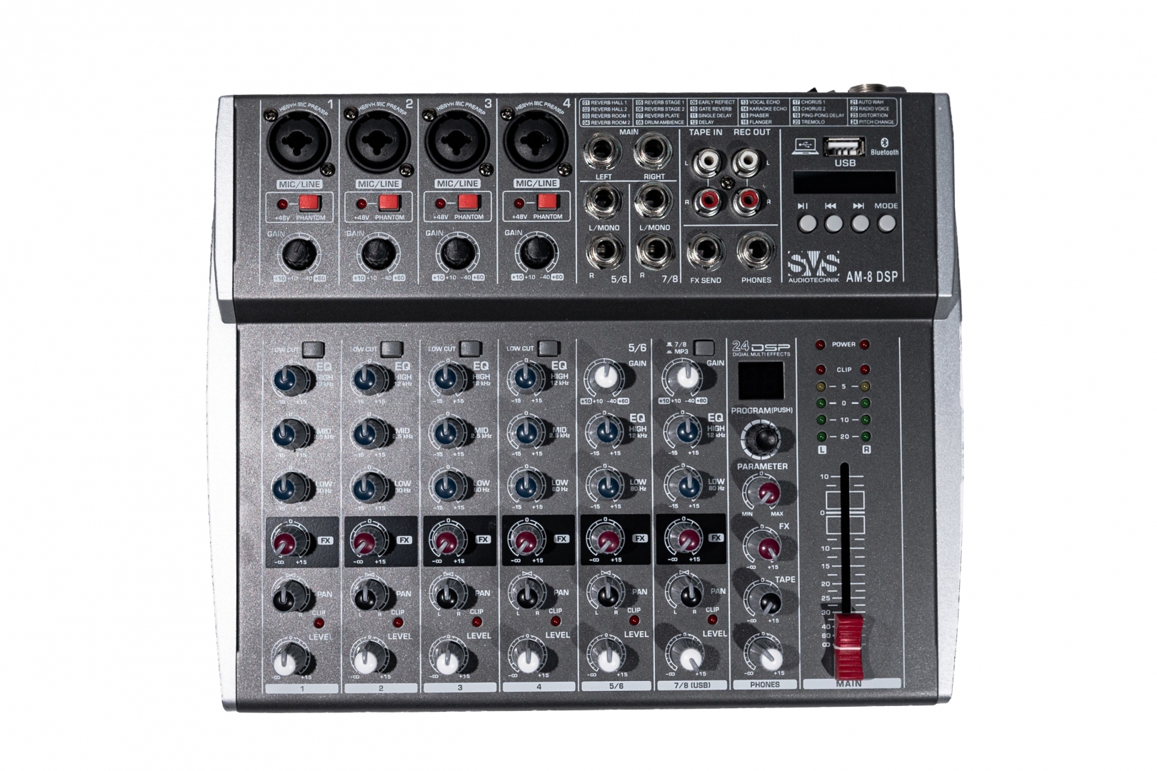 SVS Audiotechnik mixers AM-8 DSP Микшерный пульт аналоговый, 8-канальный в Гороховце